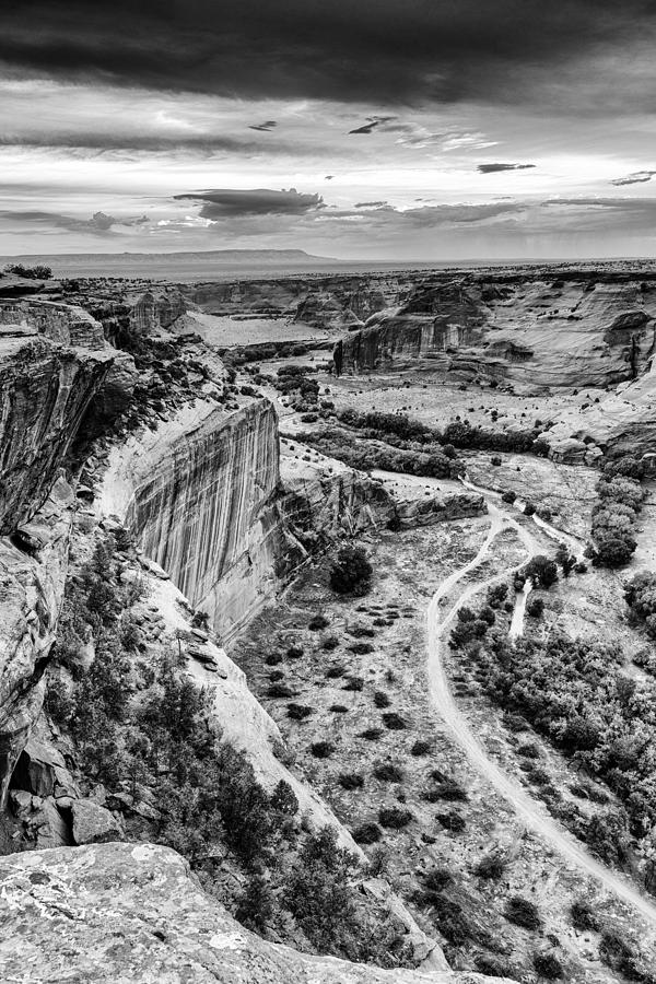 Nature Photograph - Canyon de Chelly Navajo Nation Chinle Arizona Black and White by Silvio Ligutti