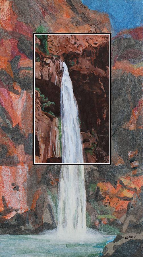 Canyon Falls Painting by Scott Kingery