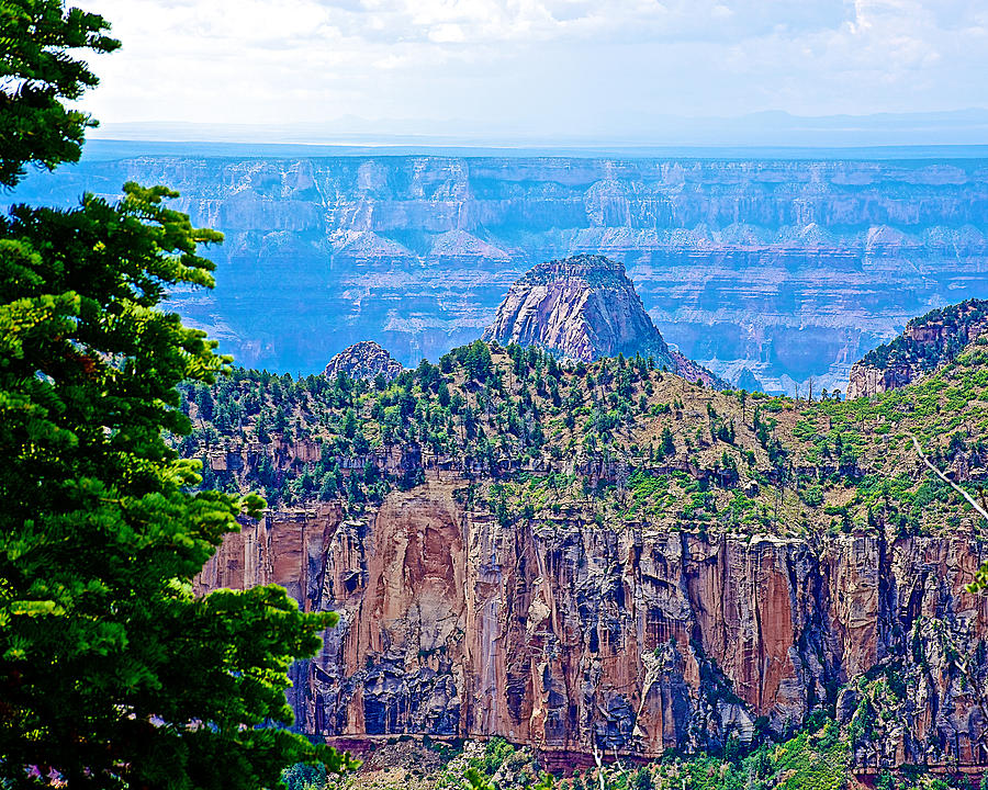Canyon Landmark from Transept Trail on North Rim-Grand Canyon National Park-Arizona  Photograph by Ruth Hager
