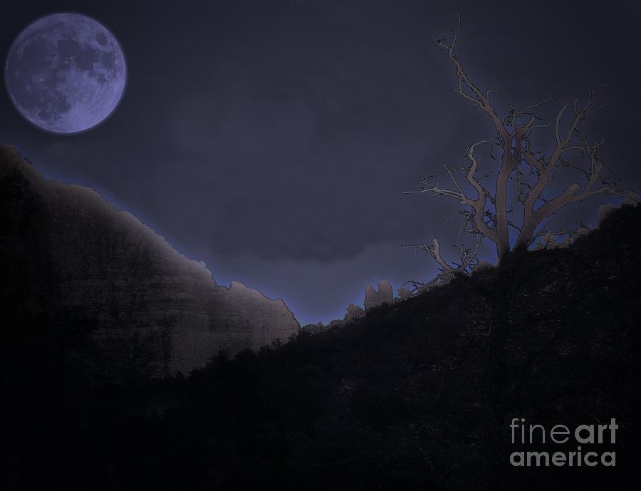 Canyon Moon Photograph by Robert McCubbin