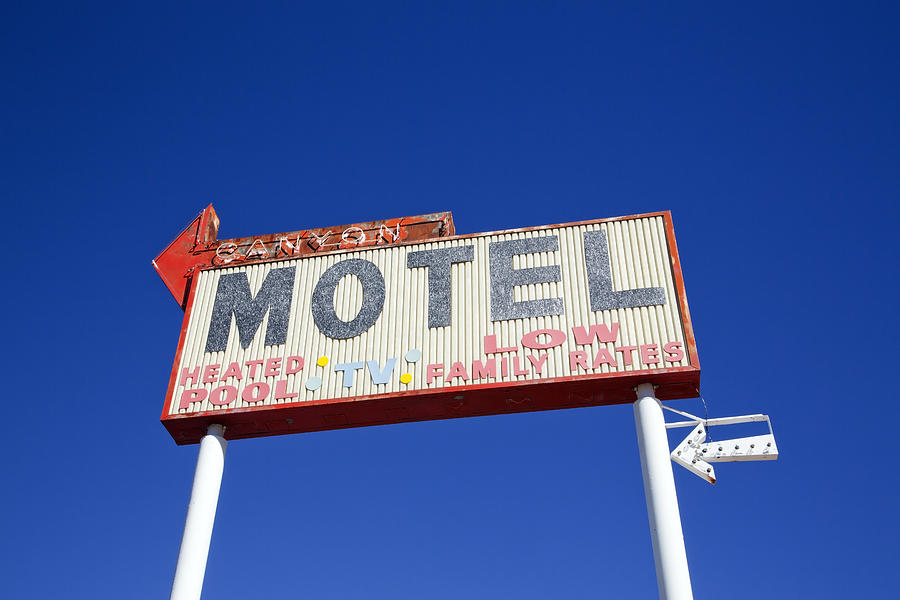 Canyon Motel Sign Photograph by Gigi Ebert