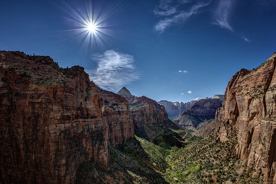 Zion National Park Photograph - Canyon Overlook by Jeff Burton