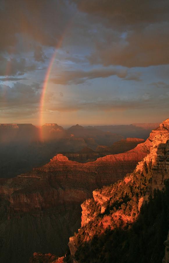 Canyon Rainbow Sunset. Photograph by Mo Barton - Fine Art America