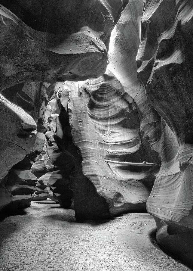 Nature Photograph - Canyon View - Black and White by Harold Rau