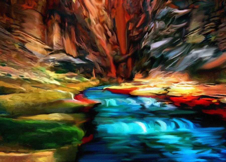 Canyon Waterfall Impressions Photograph