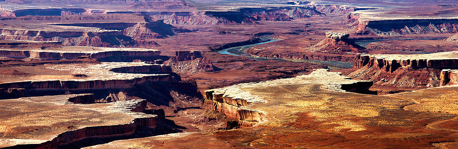 Canyonlands Green River Panorama Photograph by Paul Cannon