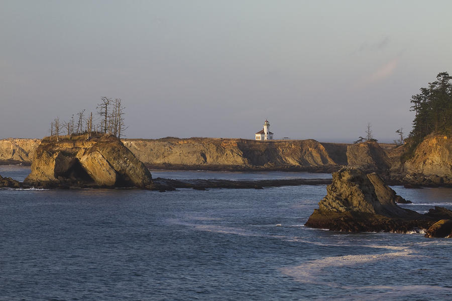 Cape Arago Lighthouse 1 A Photograph by John Brueske - Fine Art America