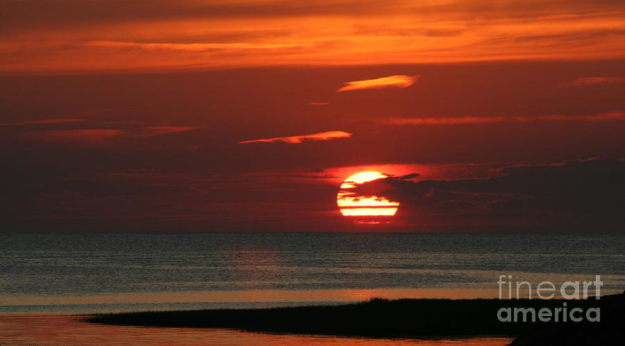 Summer Photograph - Cape Cod Bay Sunset by Jim Gillen
