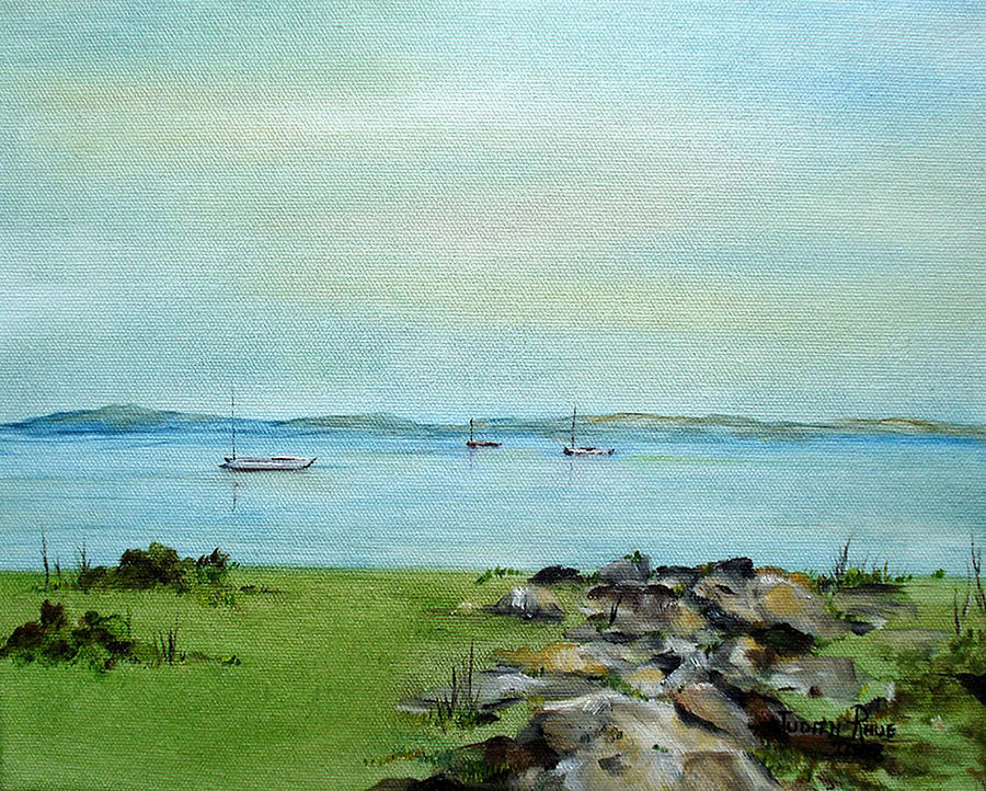 Cape Cod  Boats Painting by Judith Rhue