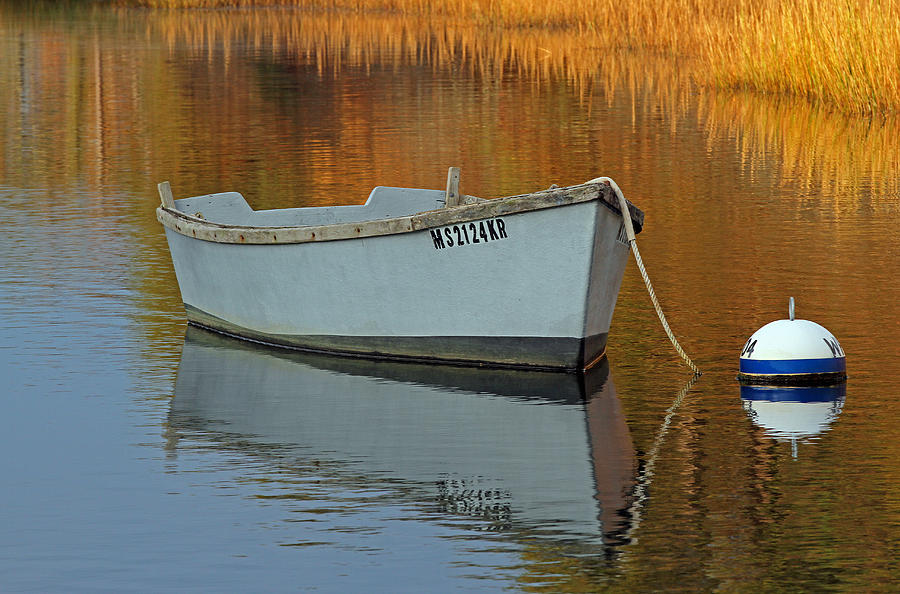 Cape Cod Harbor Dinghy Photograph by Juergen Roth