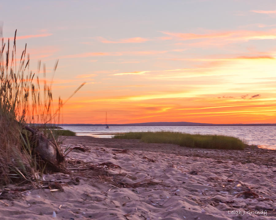 Cape Cod Sunset Photograph by Leigh Grundy
