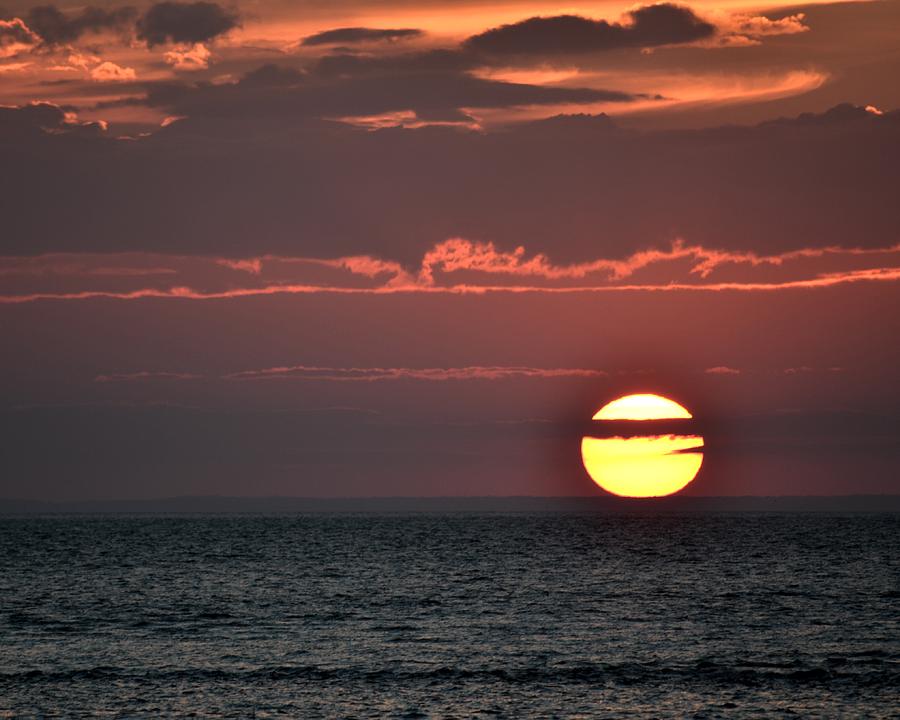Cape Cod Decor Photograph - Cape Cod sunset on Grays Beach by Toby McGuire