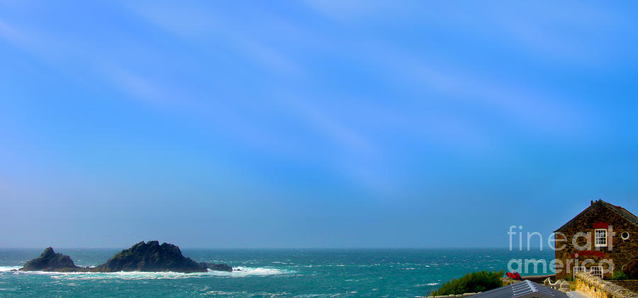 Nature Photograph - Cape Cornwall And The Brisons Rock by Linsey Williams