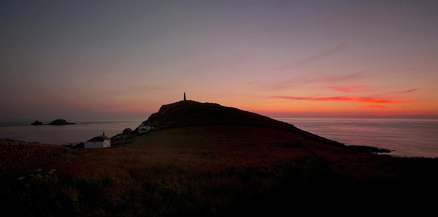 Sunset Photograph - Cape Cornwall by Pete Hemington