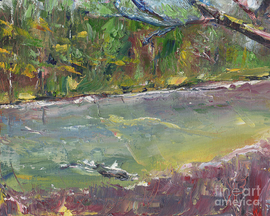 Landscape Painting - Cape Fear River- Palette Knife Oil Painting By Award Winning Artist Joe Byrd by Joe Byrd