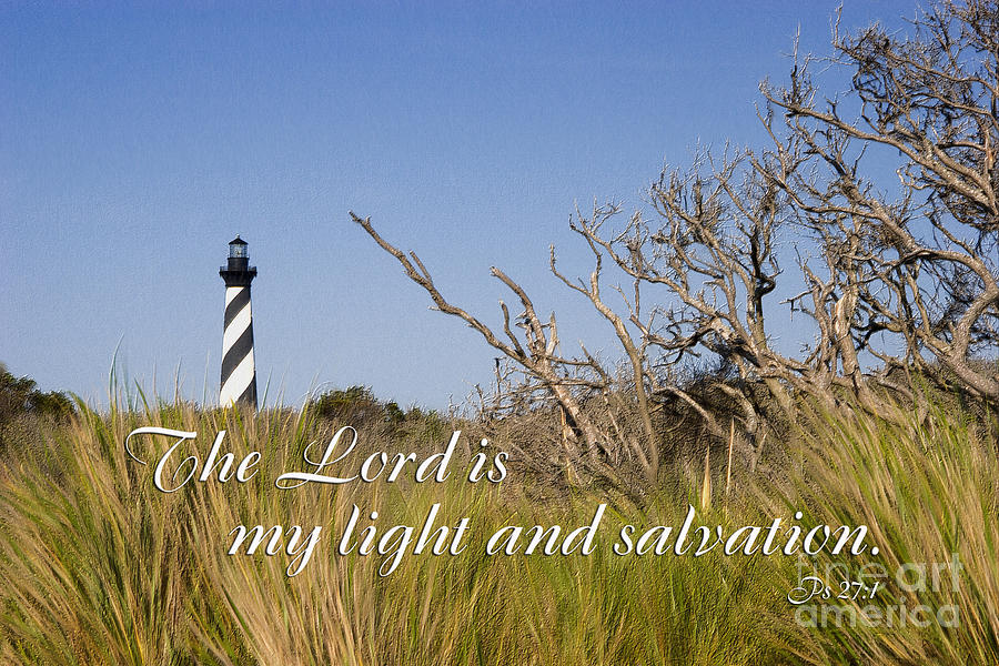 Cape Hatteras Lighthouse Scripture Photograph by Jill Lang