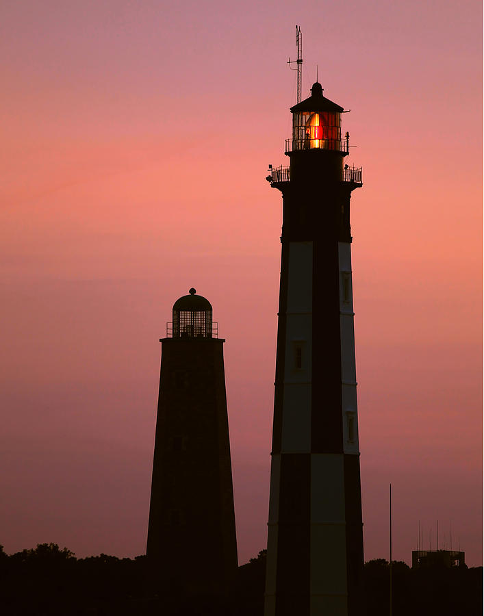Cape Henry Lighthouses  Photograph by Pete Federico