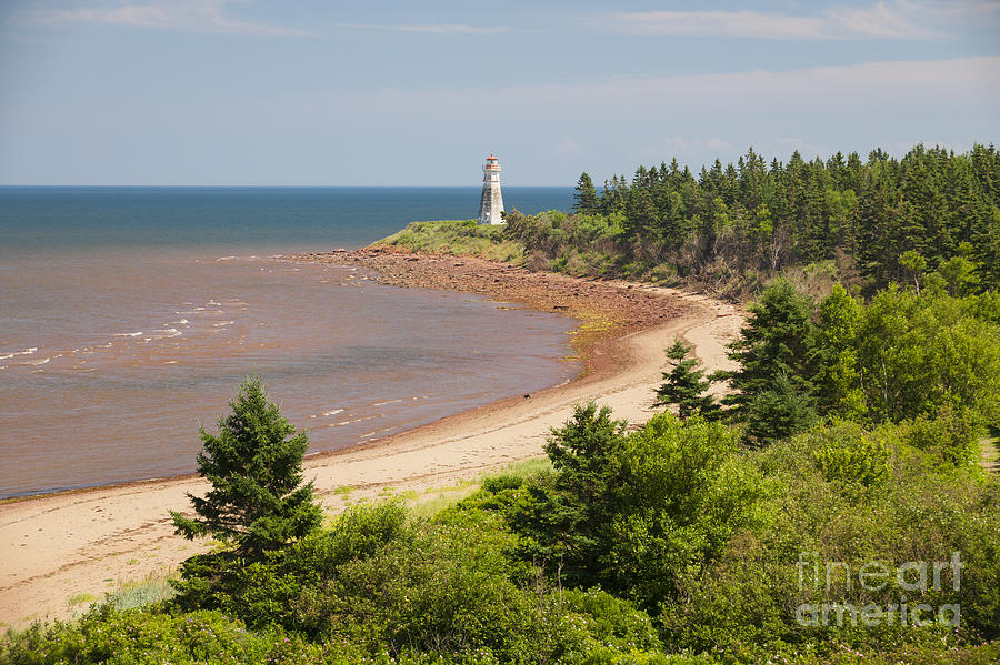 Cape Jourimain Lighthouse In New Brunswick Photograph