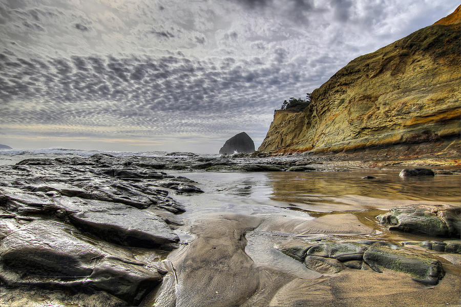 Cape Kiwanda Photograph - Cape Kiwanda and Haystack Rock by David Gn Cape Kiwanda Photograph - Cape Kiwanda and Haystack Rock by David Gn