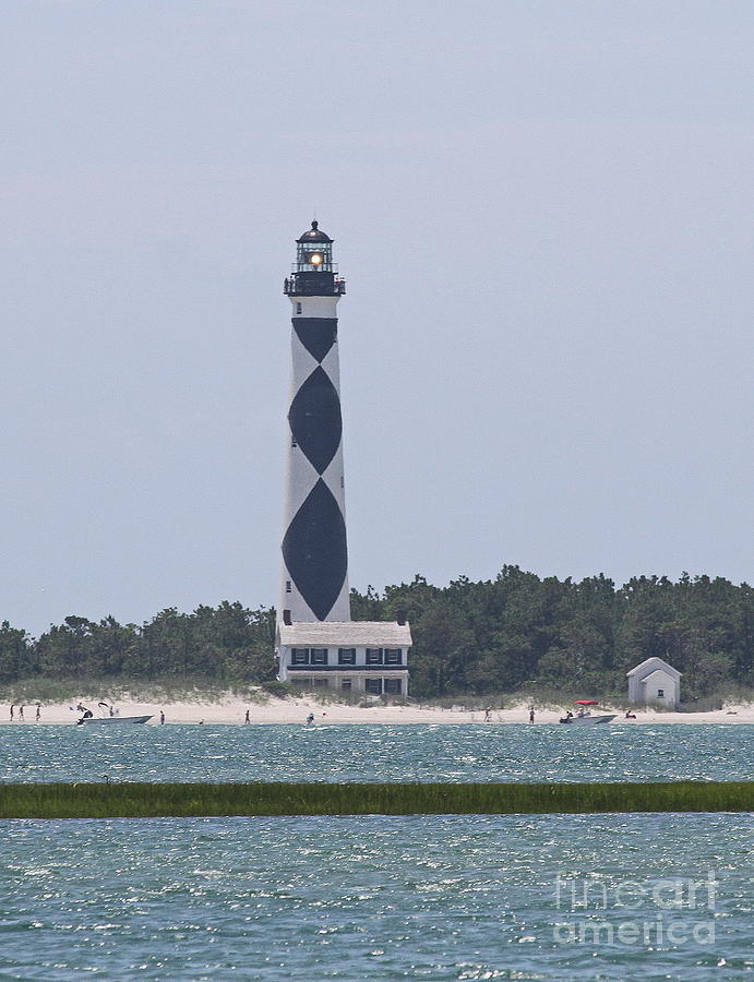 Lighthouse Photograph - Cape Lookout Lighthouse 3 by Cathy Lindsey