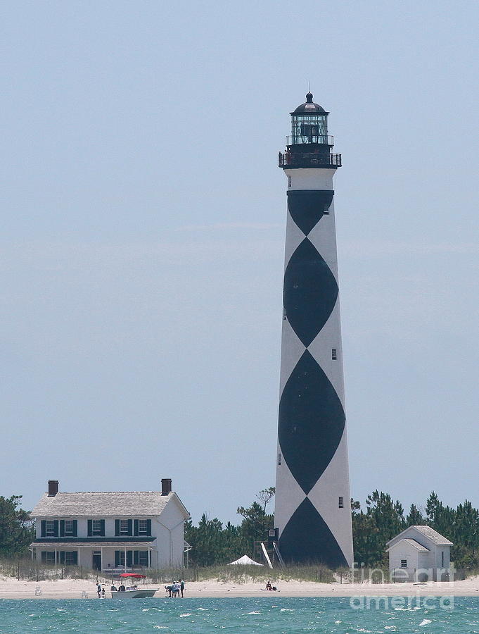 Lighthouse Photograph - Cape Lookout Lighthouse 5 by Cathy Lindsey