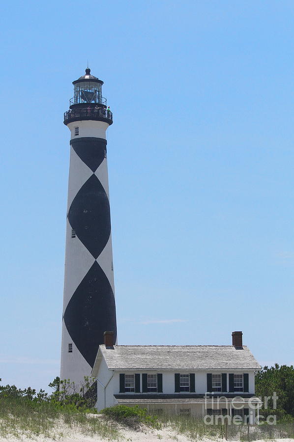 Lighthouse Photograph - Cape Lookout Lighthouse 6 by Cathy Lindsey