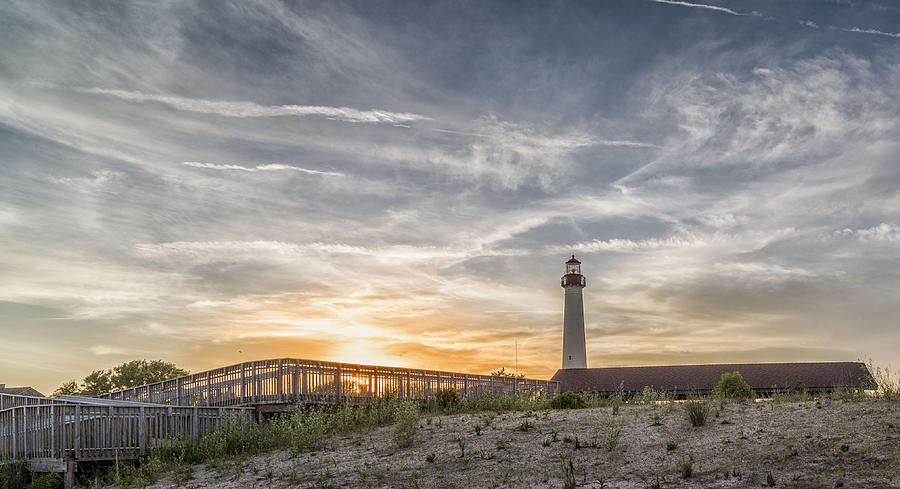 Cape May lighthouse Photograph by Charles Aitken