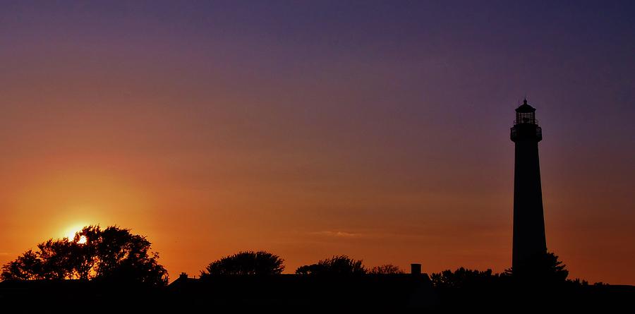 Cape May Lighthouse Sunset Photograph by Greg Kear - Fine Art America