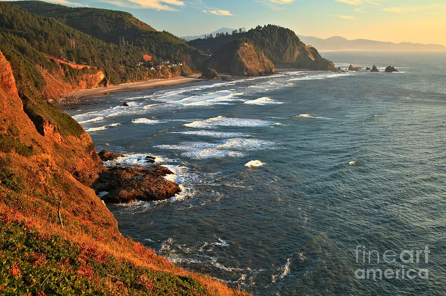 Cape Meares Glows Photograph by Adam Jewell
