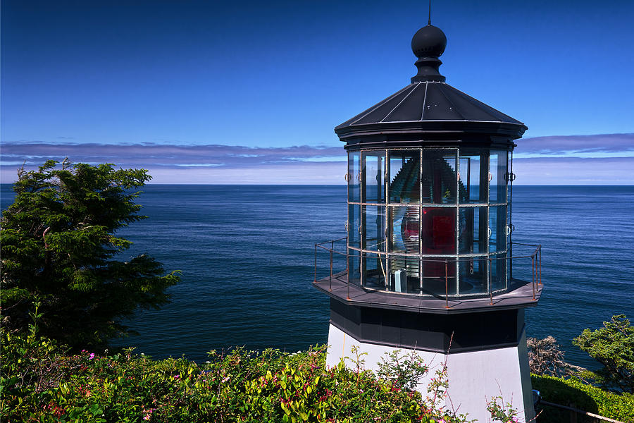 Lighthouse Photograph - Cape Meares Lighthouse by Joan Carroll