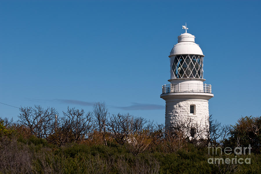 Cape Naturaliste Lighthouse Blue Sky 01 Photograph by Rick Piper Photography