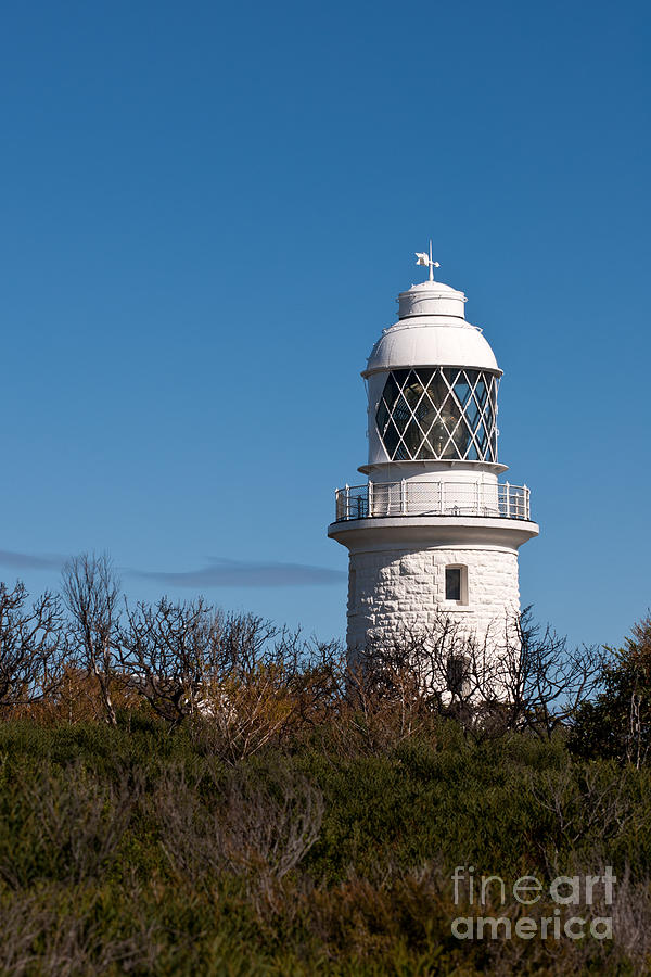 Cape Naturaliste Lighthouse Blue Sky 02 Photograph by Rick Piper Photography