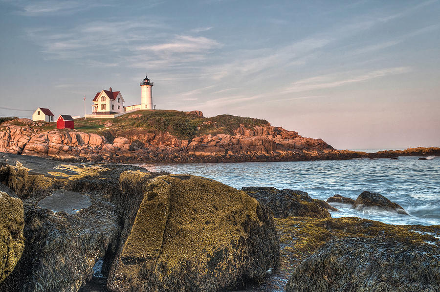 Cape Neddick Lighthouse From the Rocks Photograph by At Lands End Photography