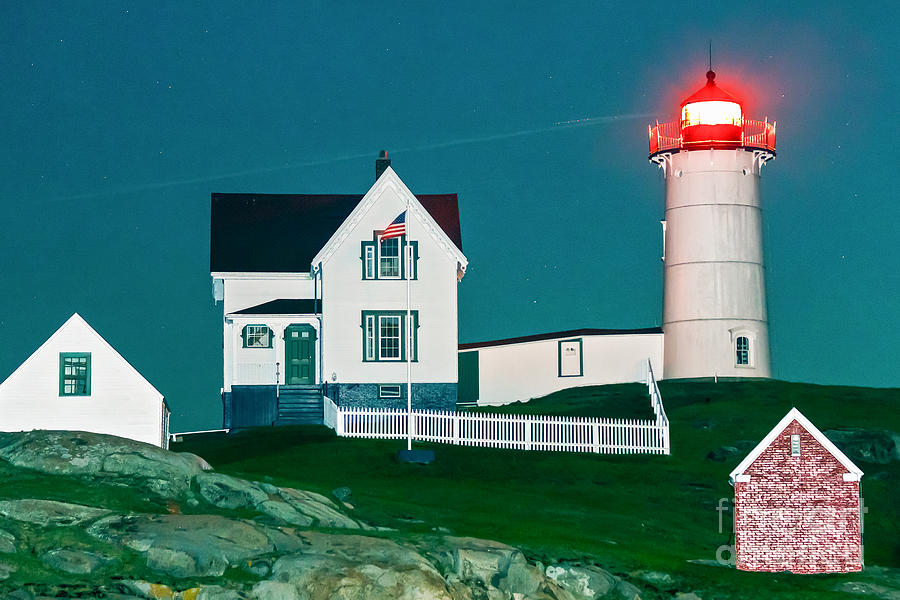 Cape Neddick or Nubble Lighthouse Photograph by Terri Morris