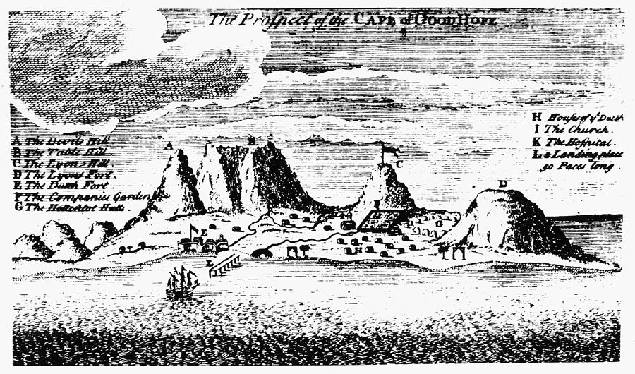 Cape Of Good Hope, 1731 Photograph by Granger