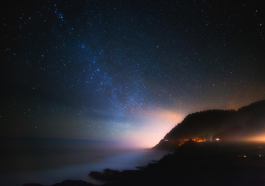 Cape Perpetua Celestial Skies Photograph by Darren White
