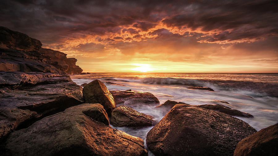 Sunrise Photograph - Cape Solander by Grant Galbraith
