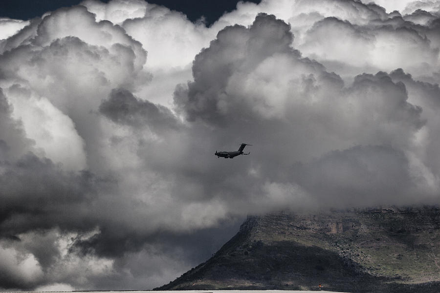 Airplane Photograph - Cape Town by Paul Job