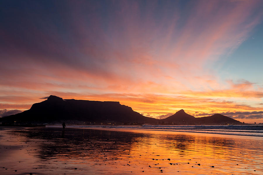 Cape Town sunset colours Photograph by Paul Indigo - Fine Art America