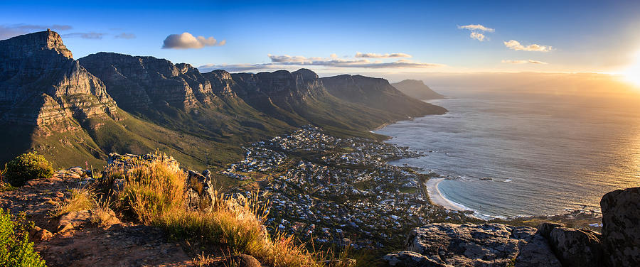 Cape Town Sunset Panorama Photograph by JohanSjolander