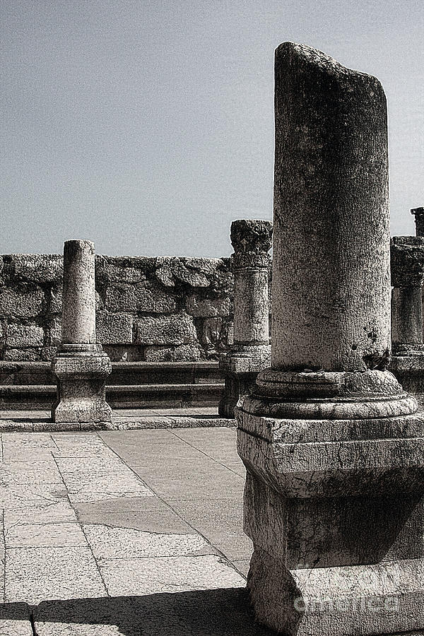 Capernaum Columns Photograph by Tom Griffithe