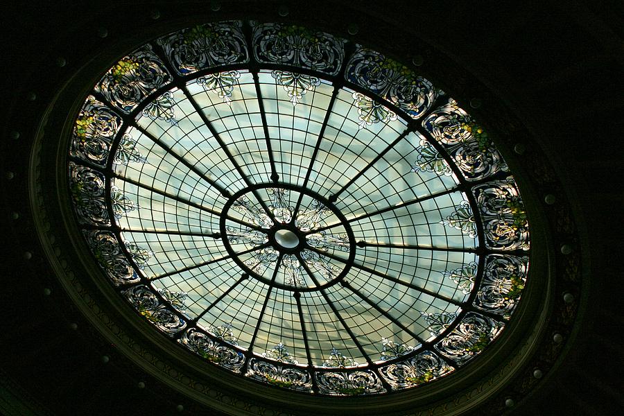 Capital Building Stained Glass  Photograph by Susan McMenamin