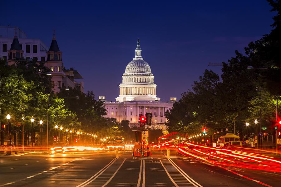 Capitol Building from Pennsylvania Avenue Photograph by Pgiam