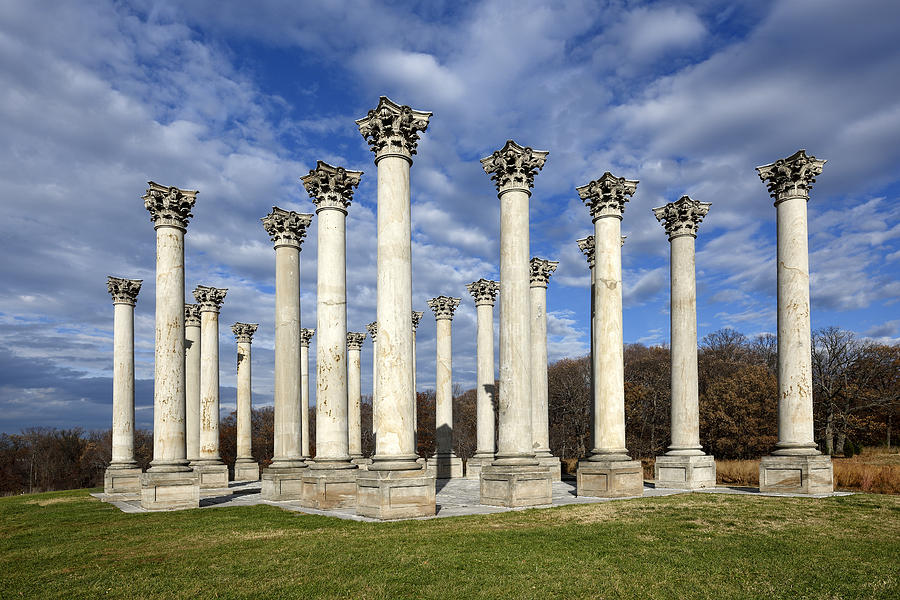Architecture Photograph - Capitol Columns - Washington D.C. by Brendan Reals