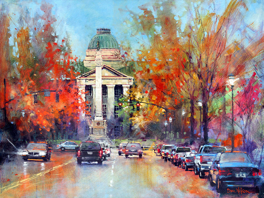 Raleigh Painting - Capitol Confederate by Dan Nelson