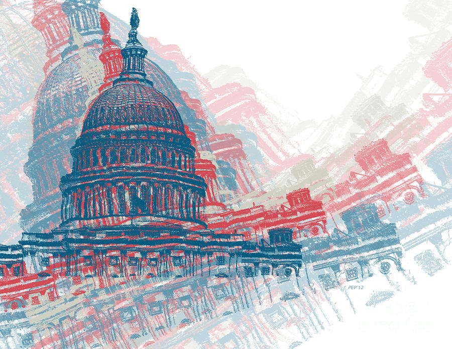 Capitol Crisis Digital Art by Phil Perkins