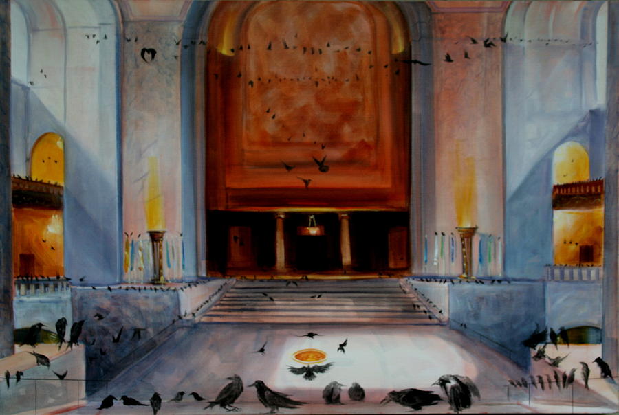 Capitol Crows Painting by Gregg Caudell