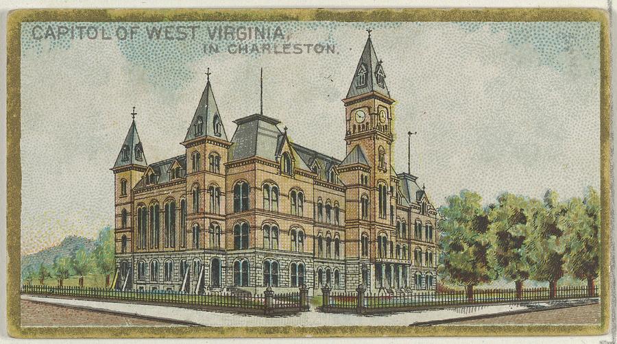 Capitol Of West Virginia In Charleston Drawing by Issued by Allen
