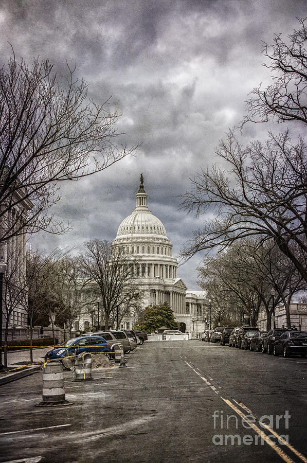 Capitol on a Blustery Day Photograph by Terry Rowe