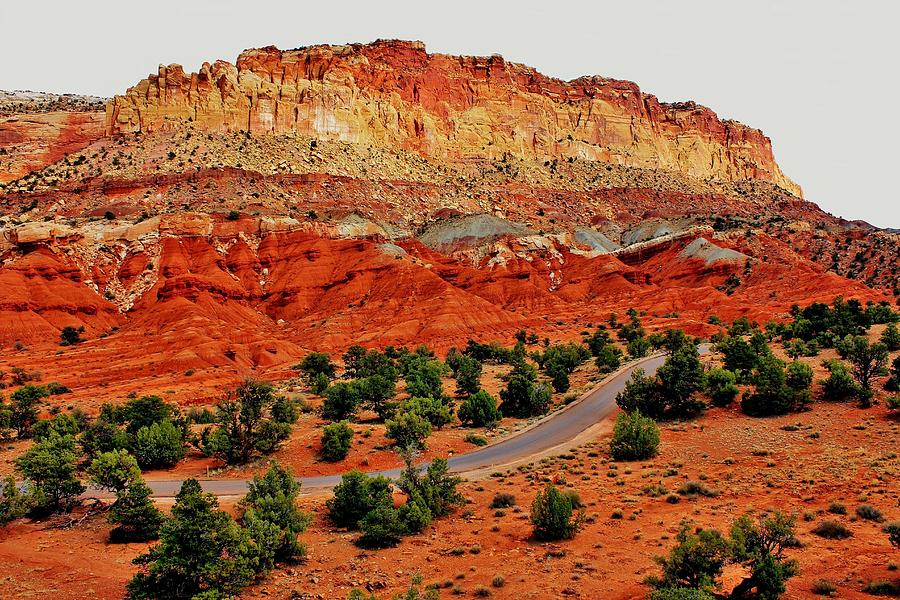 Nature Photograph - Capitol Reef Crossroad by Benjamin Yeager
